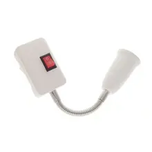 E27 Bulb Holder Flexible Extension Converter Switch Adapter Socket Extension Light Holder Converters