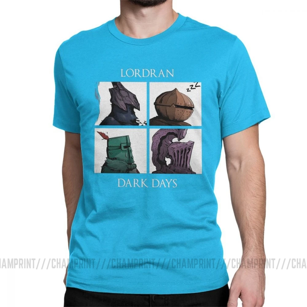 Мужские Dark Souls Praise The Sun футболки игровые, новинка, одежда с круглым вырезом и короткими рукавами футболка из очищенного хлопка футболка с принтом - Цвет: Королевский синий