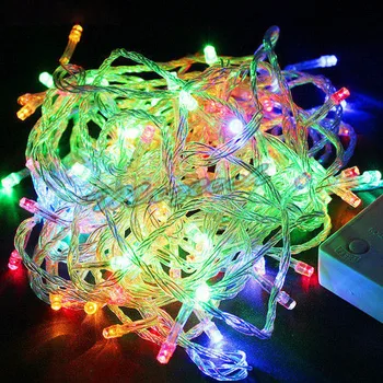 

30M Battery 300 LED Wire String Fairy Light Outdoor Holiday Wedding Christmas Party Led Garland String Light 110V US Plug
