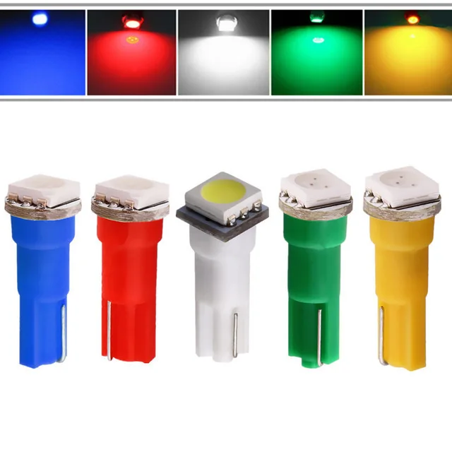 

Automobile Led Instrument Lamp T5 Highlight 1smd Driving Table Lamp Three Chip Interior Light Reading Lamp Led Lights for Car