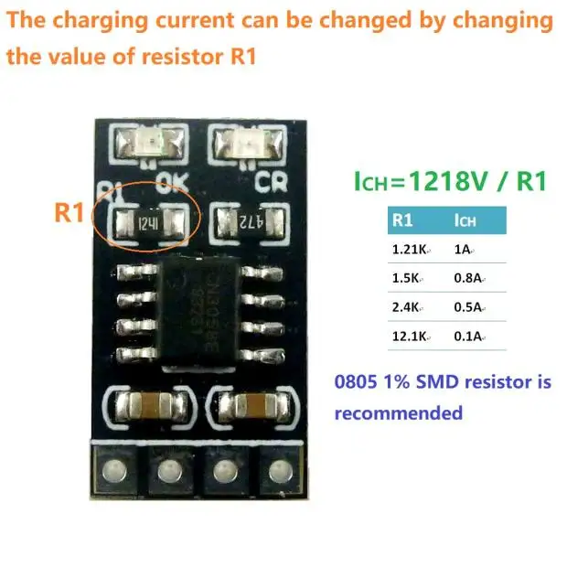 4A 3.2V/3.6V LiFePO4 Polymer Lithium iron Battery Charging Board Charger Module 