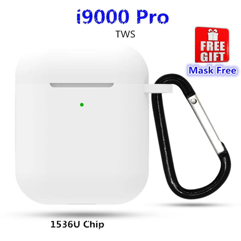

I9000 Pro TWS Aire2 +Mask Free Rename+GPS VS i200 tws i500 tws Wireless Bluetooth Earphone In Ear Detectiion Headsets 1536u Chip