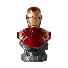 Figuras de acción de los vengadores de Marvel, modelo de busto, juguetes, Iron Man, MK46