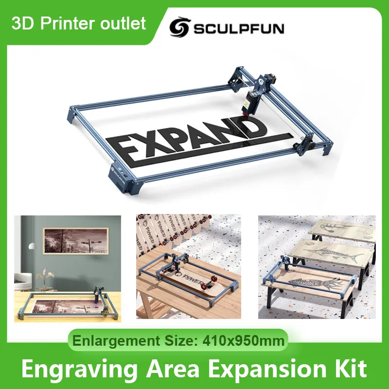 Sculpfun S9 Engraver Engraving Area Expansion Kit for S6/S6pro/S9 Laser  Engraving Machine Quick Assembly Full Metal - AliExpress