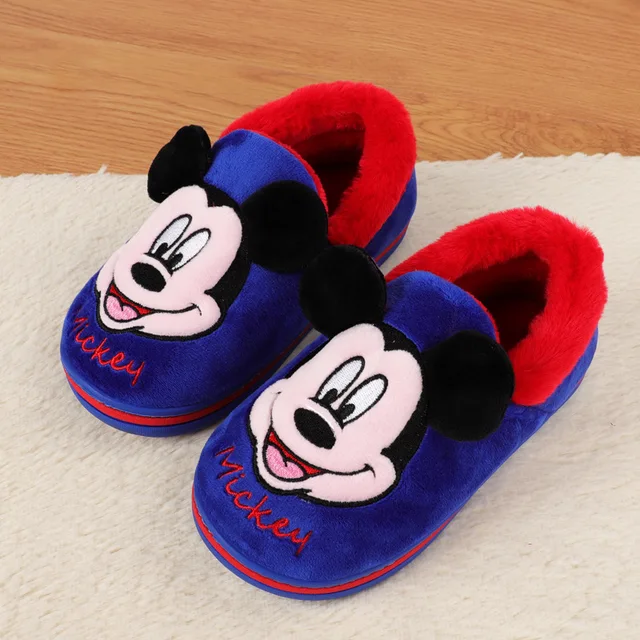 Disney children's cotton shoes 2019 winter new boy warm shoes home ...