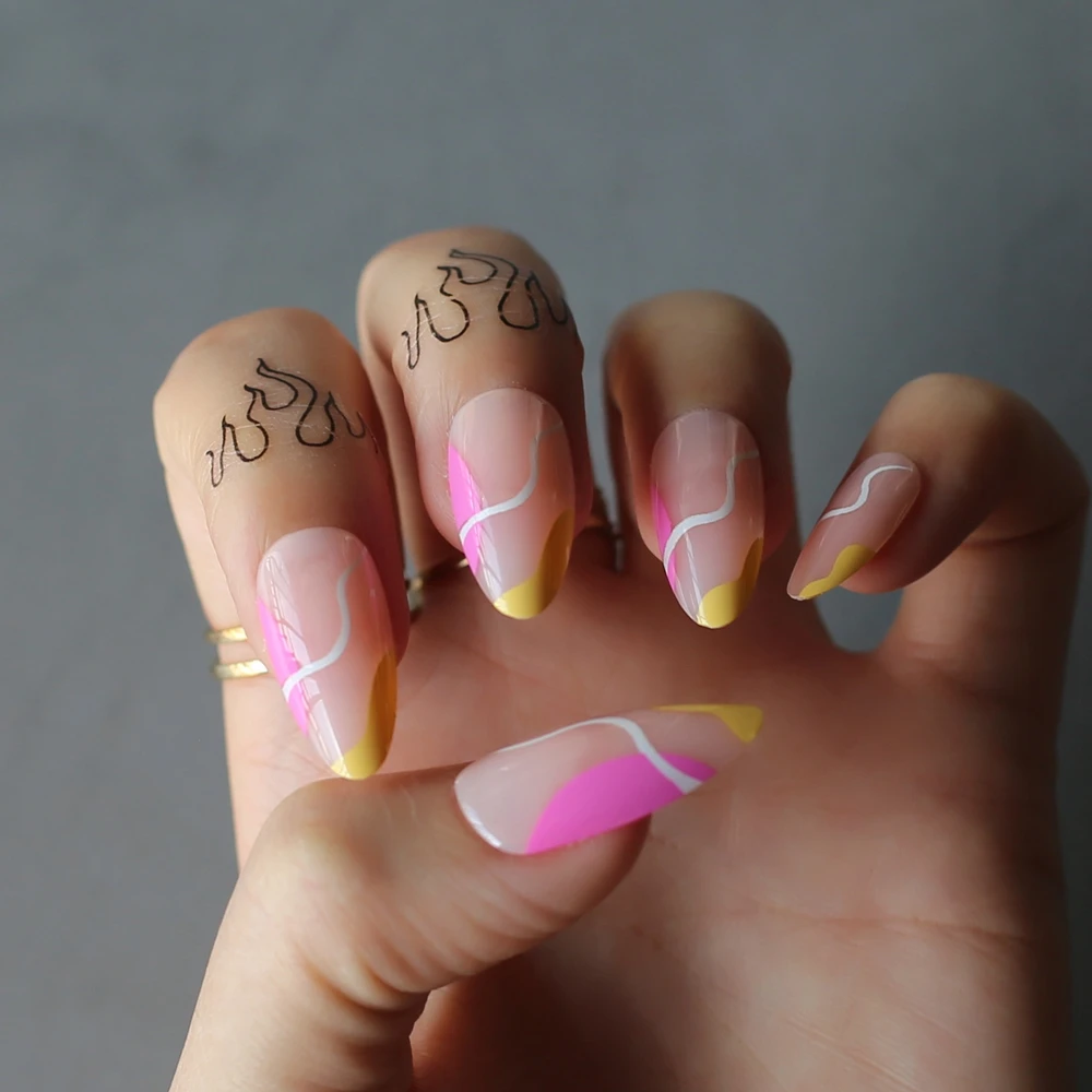 pastel acrylic nails