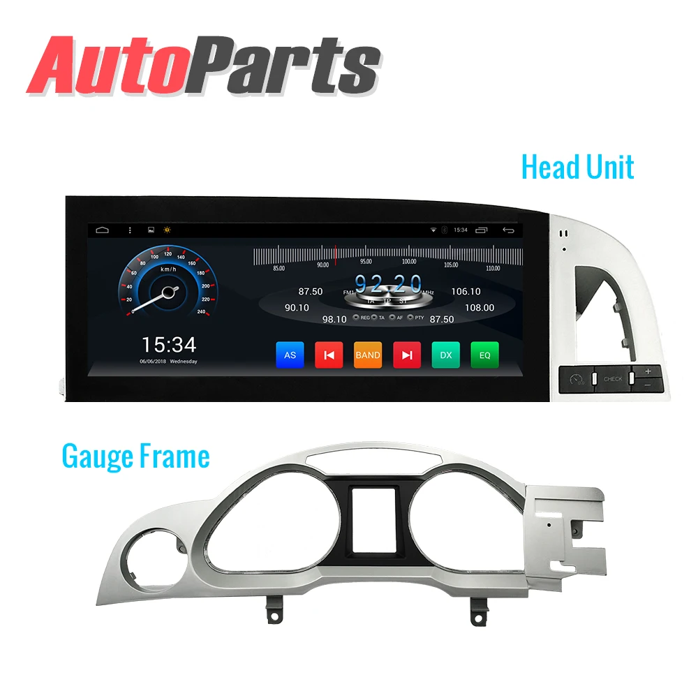 Perfect Kukuz 10.25" Android DVD Playerfor Audi A6 A6L 2010 2011 Car GPS Navitation Octa core Bluetooth GPS Radio WIFI Stereo 4G Video 3