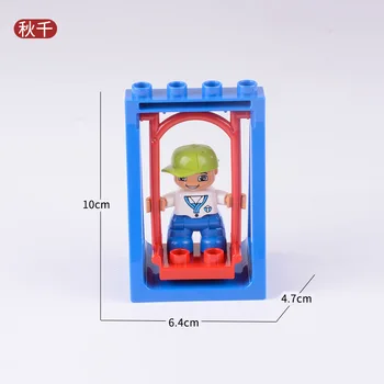 

Duplo Toys & Hobbies Bricks Toy Gift Compatible City Kits DIY Swing Big Size Figures Toy For Children Building Blocks Duploe Kit