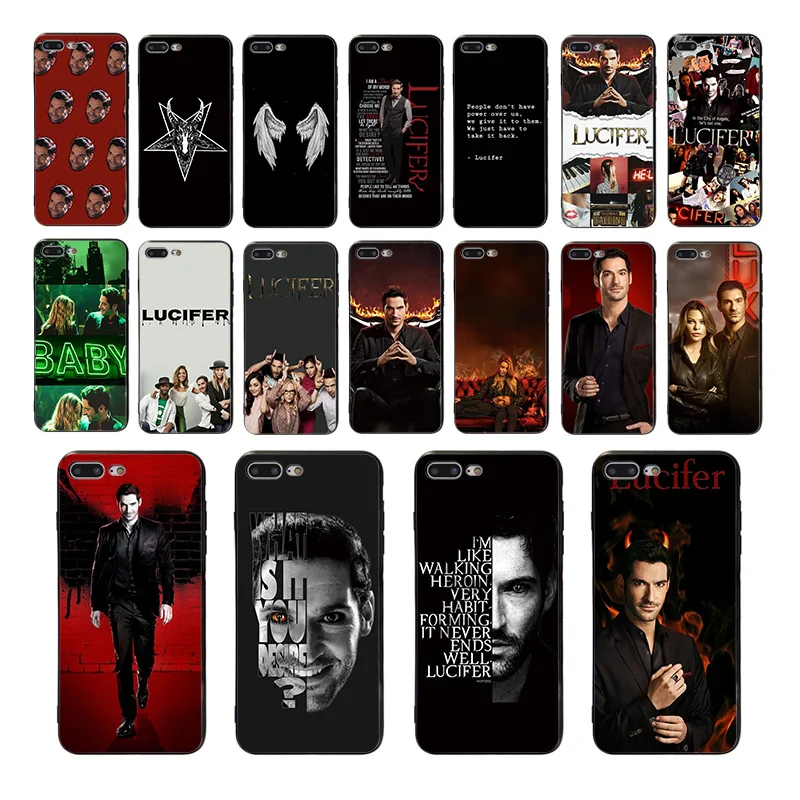 

HOUSTMUST TV series Lucifer soft phone case for iphone 7 8 6 6s plus x xr xs 11 pro max cover 5s se 5 Silicone shell Coque Funda