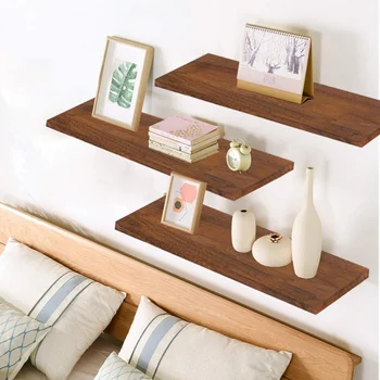 

Wall Mounted Rustic Floating Shelves Wall Mount Display Rack Decor Floating Shelves Rustic Wood Wall Shelf House Deco