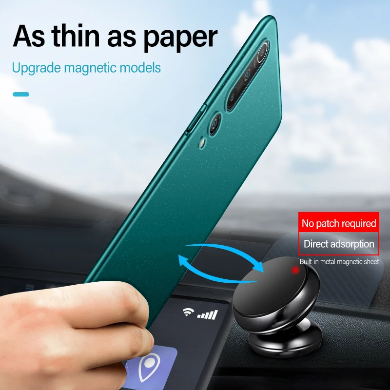 

Ultra-thin Magnetic Hard Matte PC Phone Case For Xiaomi Mi 10 9 8 T Lite SE F1 Redmi Note 8 7 6 5 Pro Frosted Shockproof Cover