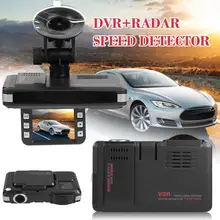 Vgr3 2 em 1 ventosa carro dvr traço cam gravador de vídeo do veículo automático voz alerta aviso radar detector x k ka banda versão