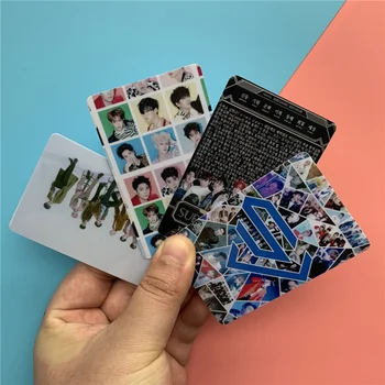 

10Pcs Kpop Super Junior New Album Crystal Card Sticker Photo Stikcy Card Lomo Photo Card Sticker