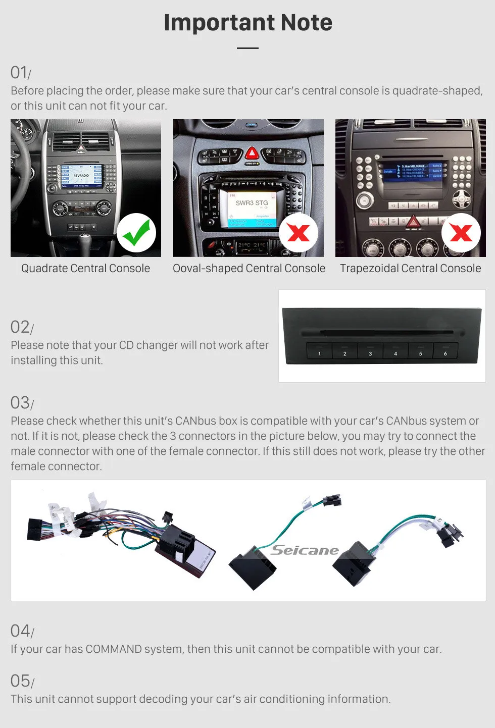Sale Seicane Android 9.0 Car Auto Radio GPS Navigation Player for 2004-2011 2012 Mercedes Benz Sprinter 311 CDI 509 CDI with AUX 3 Sale Seicane Android 9.0 Car Auto Radio GPS Navigation Player for 2004-2011 2012 Mercedes Benz Sprinter 311 CDI 509 CDI with AUX 3