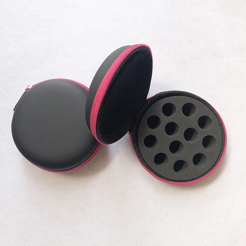 

Essential Oil Storage Case 12 Bottles 1ml 2ml Perfume Essential Oil Storage Box Travel Portable Carrying Holder Nail Polish Coll