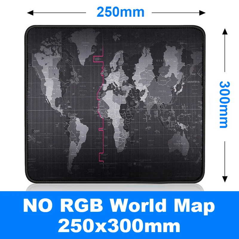 25X30 World Map Большой коврик для мыши Коврик для компьютерной мыши RGB игровой коврик для мыши XXL коврик для мыши геймер большой коврик для мыши RGB Коврик Для Мыши Компьютерный коврик Настольный коврик - Цвет: 25X30 World Map