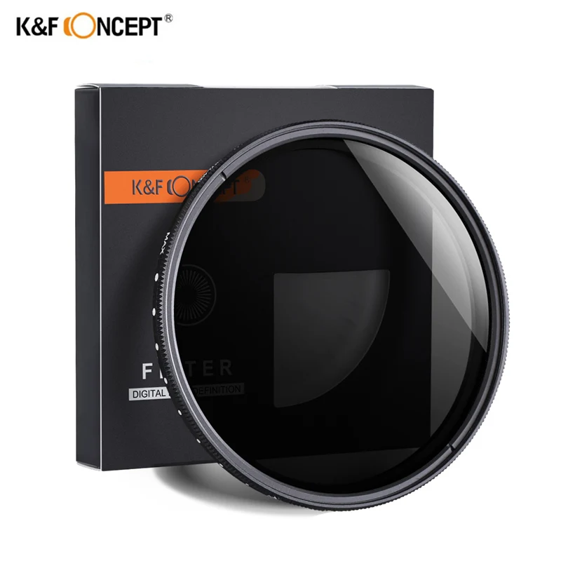 K &amp F CONCEPT Φ nd filter 37/40.5/43/46/49/52/55/62/67/72/77 мм регулируемый Фейдер нейтральной плотности