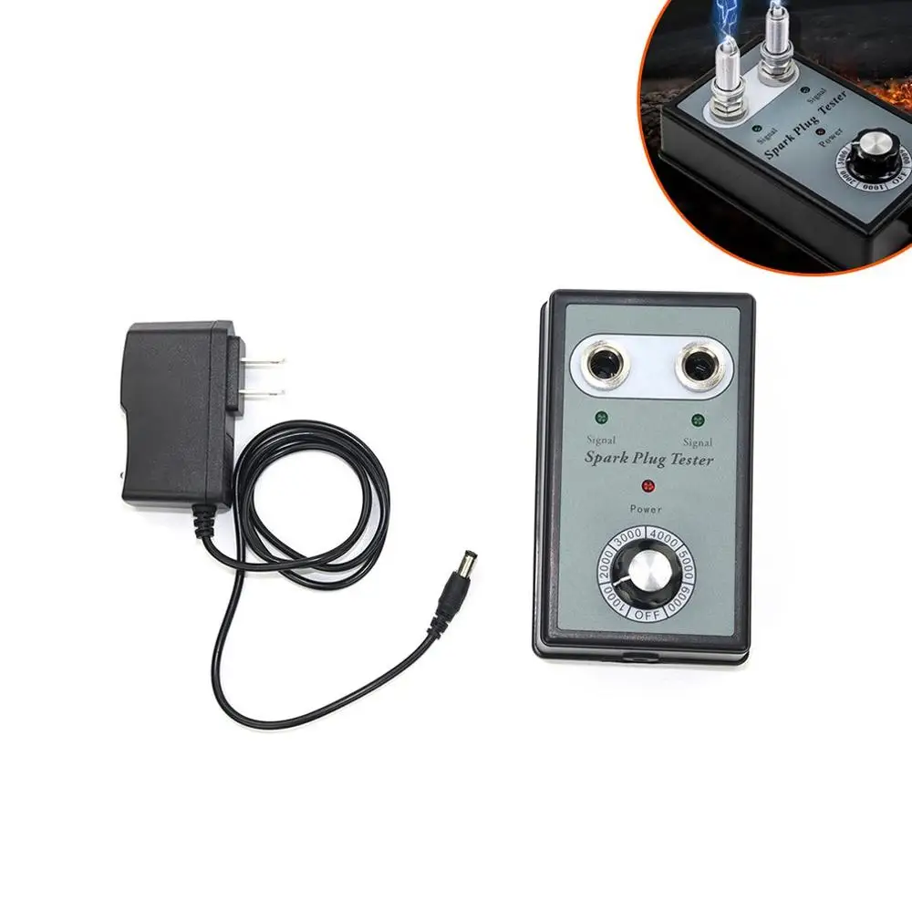  Dual Hole Car Spark Plug Tester Ignition Plug Analyzer Diagnostic Tool Car Spark Plug Tester Detect