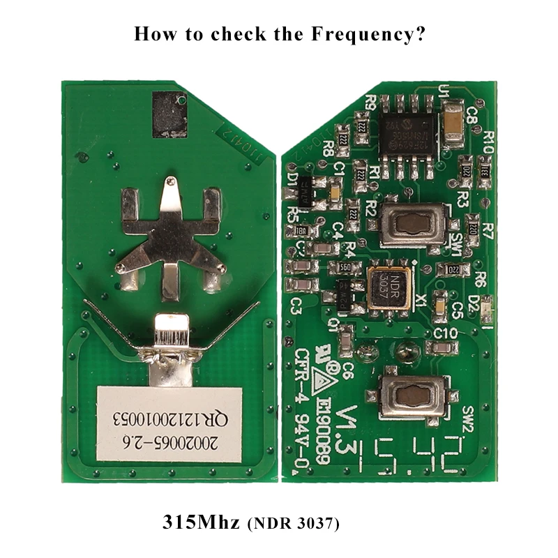 Jingyuqin 315mhz 433mhz controle remoto chave para