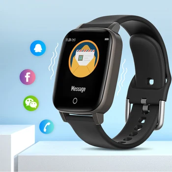 

T1S Smart Watch Bracelet Step Counting Smart Reminder for Adult Sports Health Monitoring Body Temperature Smartwatch