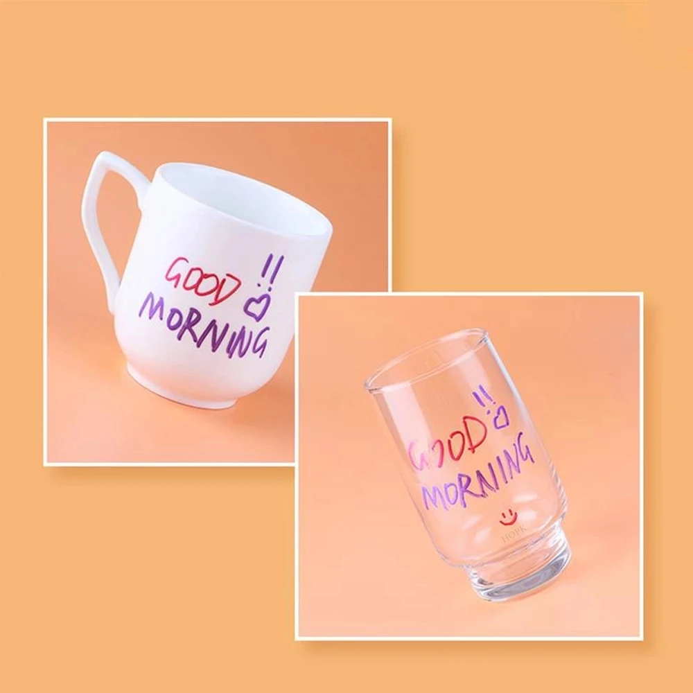 4-8Pcs DIY Metal Waterproof Permanent Paint Marker Pens Gold Silver 1.5mm Craftwork Resin Mold Pen Art painting Student Supplies