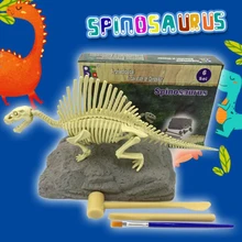 Dig Educational DIY Toys Dinosaur And Pink Crystal Archaeological Children's Toy Tyrannosaurus Discovery DIY Hand-Assembled Gift