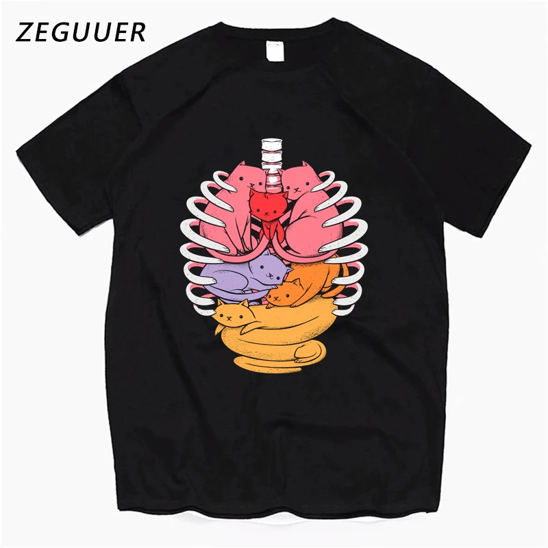 

Anatomicat T Shirt Man Funny Cartoon Tshirt Male Or Female O-Neck Streetwear Camiseta Masculina Tee Shirt Homme