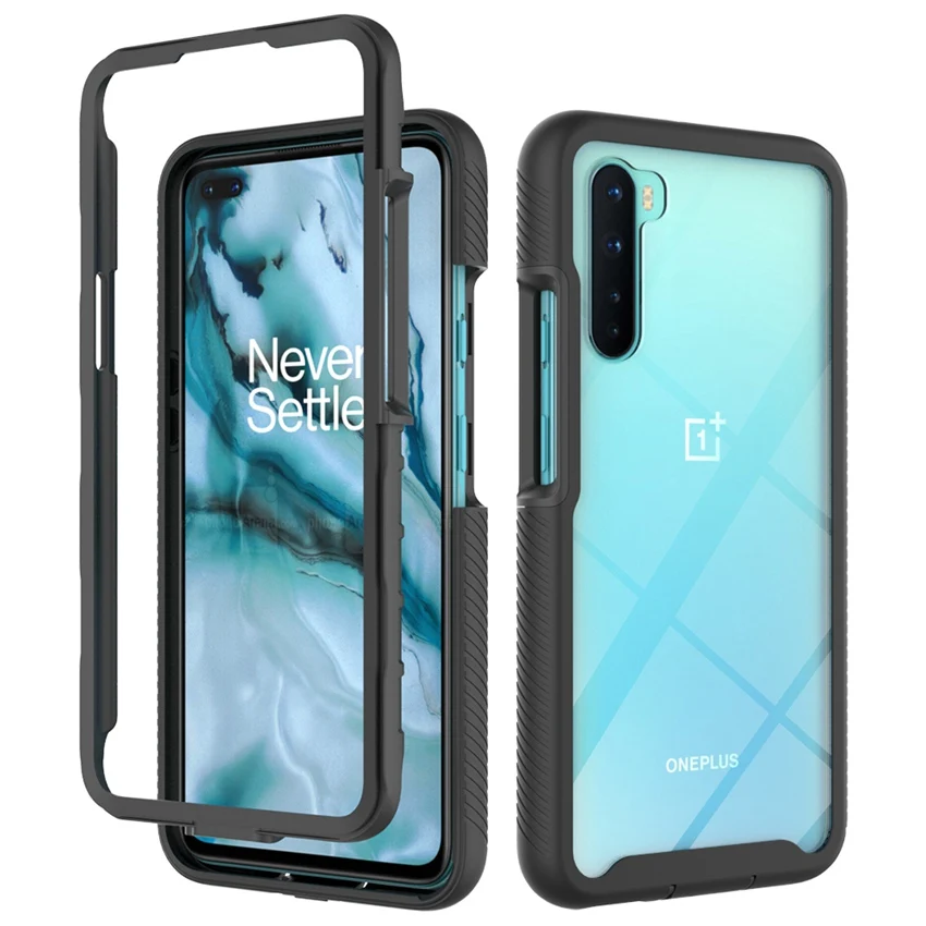 Гибридный чехол из ТПУ/ПК для Oneplus Nord N10 5G Fundas Capa двухслойный противоударный