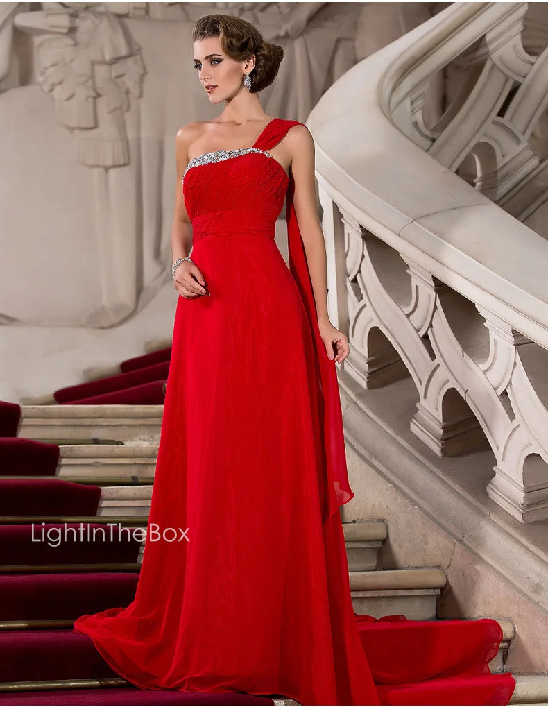 Стиль желинлик Горячая Кристалл vestido de festa longo одно плечо формальное платье подружки невесты