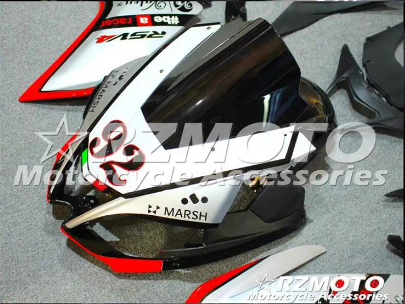 ABS литья под давлением полный обтекатель комплект подходит для Aprilia RSV4 1000 2009- 09 10 11 12 13 14 набор на заказ красный серебристый черный