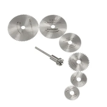 

7pcs HSS High Speed Rotary Tool Kit Circular Wood Cutting Saw Blade Discs