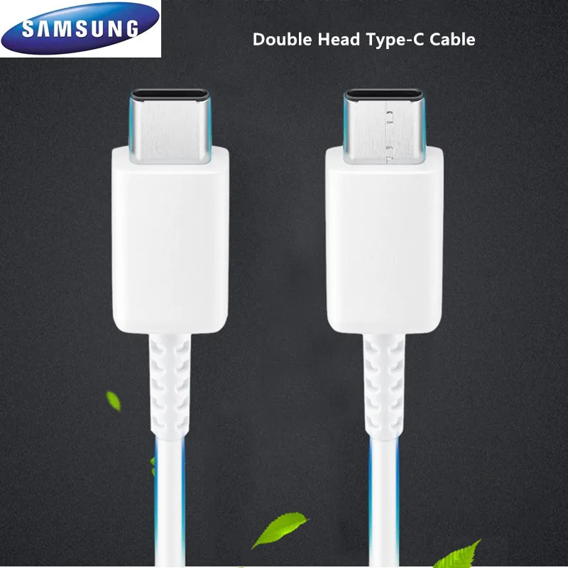 Samsung Galaxy Type C USB 3 1 кабель для быстрой зарядки 100% оригинал Note 10 + A8S A9S A6S A80 A90|Кабели