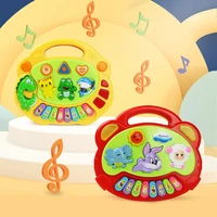 Kids Cartoon Piano Keyboard Game with Animal Sounds Flashing Light Music Baby Instrument Music Toys Educational Toys Kids Gifts 5