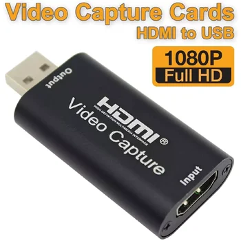 

Mini 4K 1080P HDMI To USB 2.0 Video Capture Card Game Recording Box for Computer Youtube OBS Etc. Live Streaming Broadcast