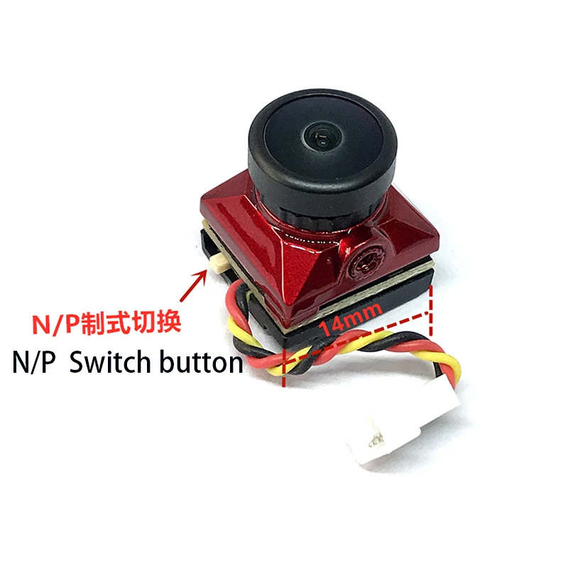 Мини-камера 14*14 мм 5 8G FPV 1/3 CMOS 1200TVL 2 1 объектив PAL/NTSC Регулируемая Стандартная деталь