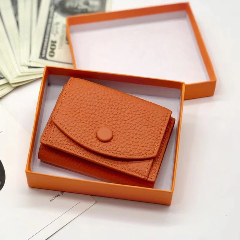 Womens Wallets and Purses Genuine Leather Fashion Small money bag luxury phone wallet luxury design purse
