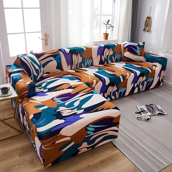 

Abstract Geometry Sofa Cover set for Living Room Sofa Towel Slip-resistant Sofa Covers for Pets Strech Elastic Sofa Slipcover