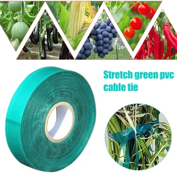 

Elastic green pvc cable tie tied with branch tape 45M gardening tied with 12mm wide