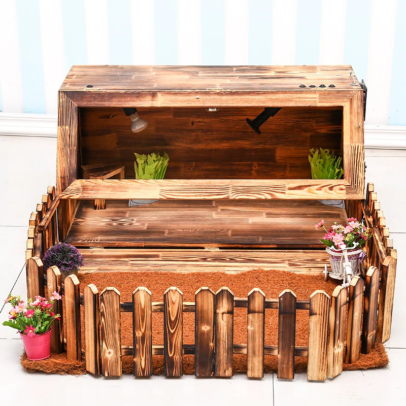 

Tortoise rearing box solid wood creeping pet incubator Python hedgehog mane lion lizard turtle reptile hamster
