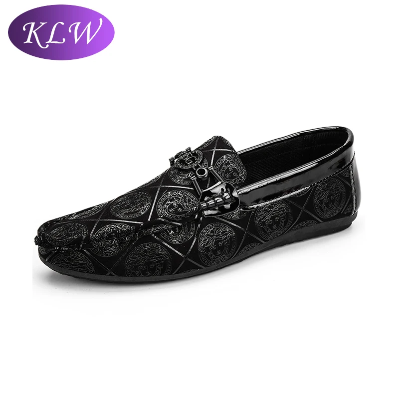 

Men's Shoes Slip-On Lazy Shoes Lightweight Peas Shoes Fashion Comfortable Casual Shoes Leather Feetwear For Driving Meeting Walk