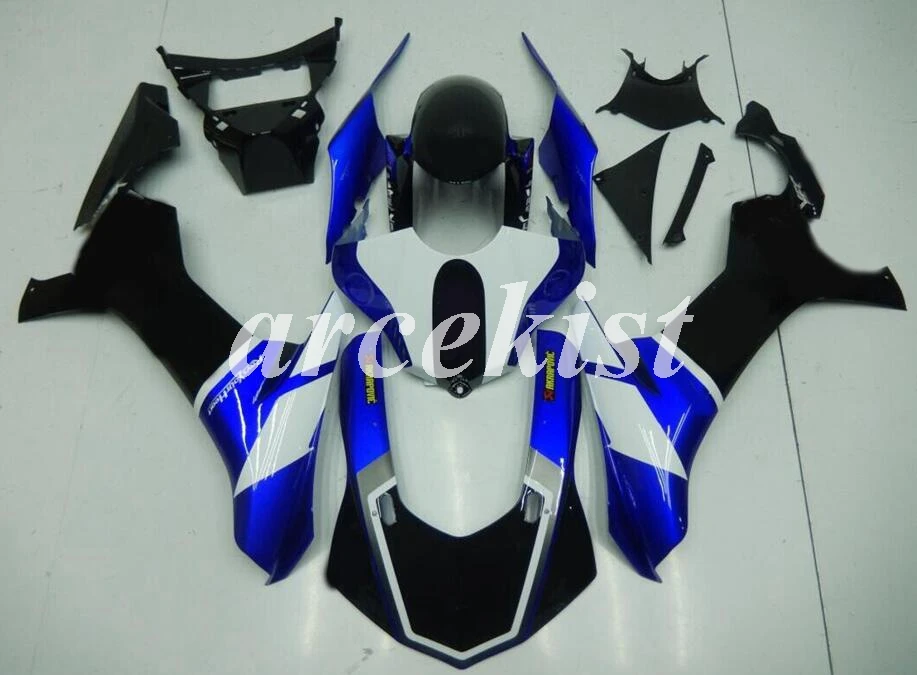 ABS Мотоциклетный вставной обтекатель комплект подходит для YAMAHA YZFR1 YZF R1 15, 16, 17, 18, YZF1000 ABS синий черный цвет