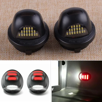 

CITALL 2pcs Red Neon Glow LED Number License Plate Tag Light Lamp Fit For Ford F250 F350 Pickup 1999-2012 2013 2014 2015 2016