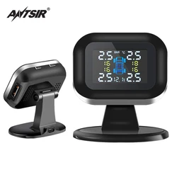 Système d'alarme de sécurité TPMS pour Mini voiture, moniteur de pression des pneus, Port USB, écran couleur externe, système de détection de la pression des pneus 