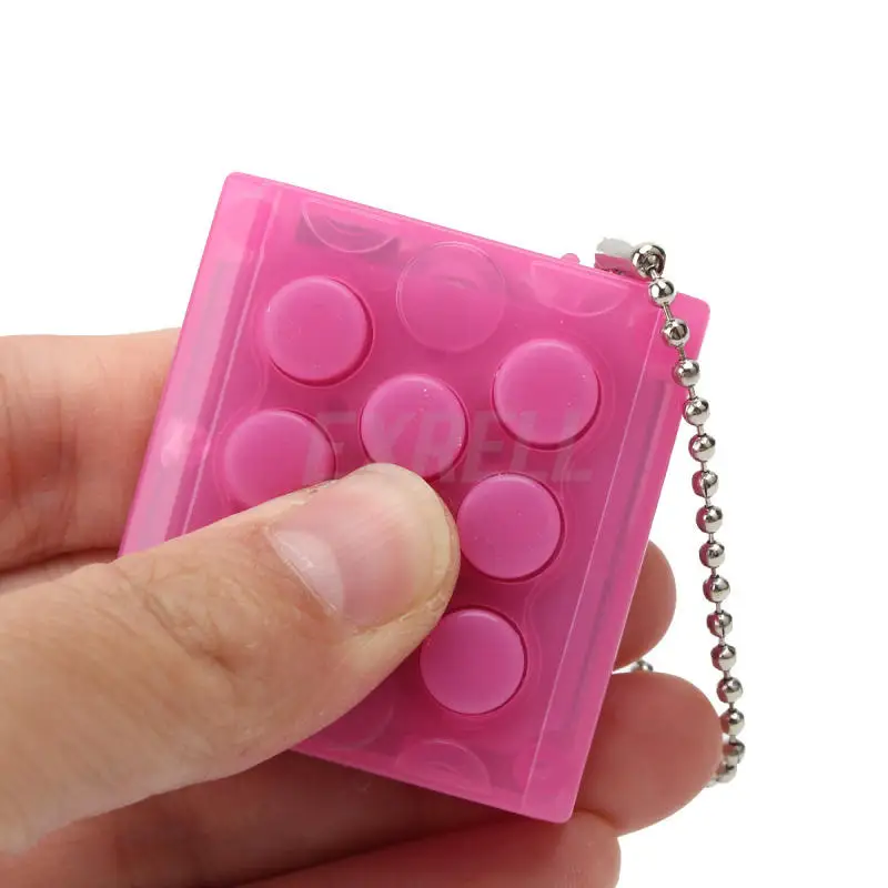 Hot sale Mini Toy Puchi Puchi Endless Pop Pop Novelty Infinite Bubble Crazy Gadget Wrap Relieve Stress Key Chain Squeeze