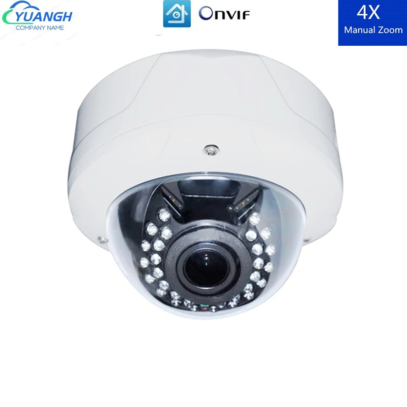 

H.265 5MP IP Camera Surveillance Vandal-proof Metal Dome 2.8-12mm Manual Zoom Lens ONVIF XMEye APP CCTV IP Camera POE