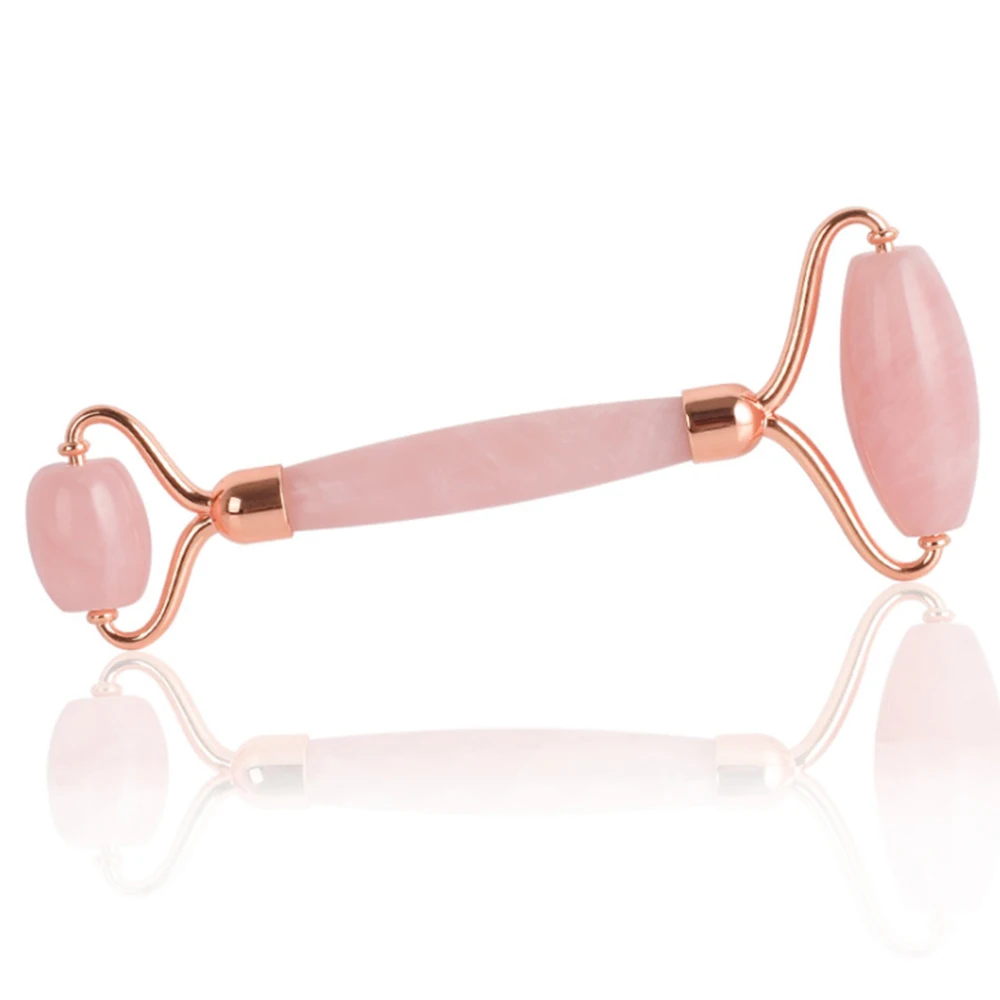 2019Rose Quartz Roller Slimming Face Massager Lifting Tool Natural Jade Facial Massage Roller Stone Skin Massage 5