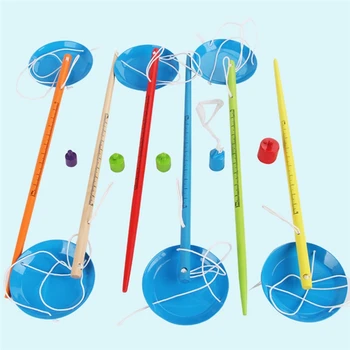 

Exquisite Balance Single Rod Called Wooden Baby Early Education Toy Learning Toys For 3-7 Years Kids 1Pc