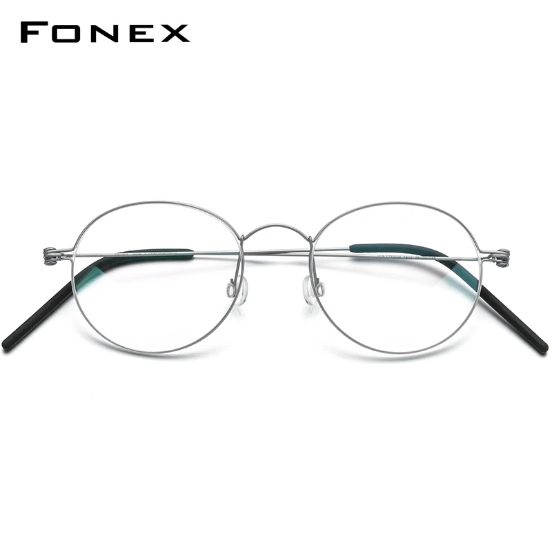 FONEX Мужские и женские очки с титановой оправой B новые корейские оптические