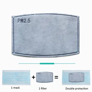 

10/20/40pcs Mask Pads Disposable Melt-Blown Cloth Mask Gasket Replacement Non-Woven Dust Pad Three Layers Protective