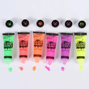 

7Pcs 25ml UV Glow Blacklight Luminous Face Body Paint Fluorescent Pigment